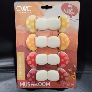 CWC mushroom magnetic bag clips bag sealers 8 pcs